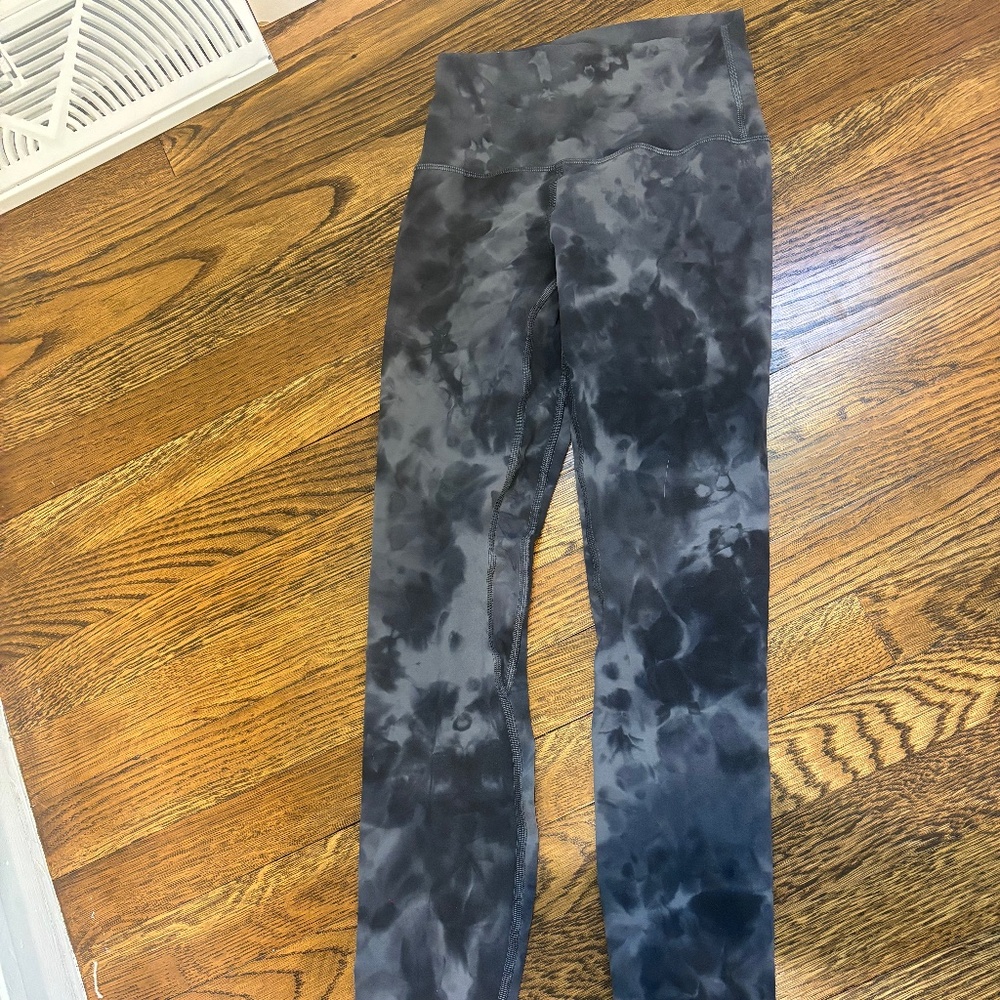 Lululemon Align pant 28" --sz 2 **Diamond dye pitch graphite grey--like new**